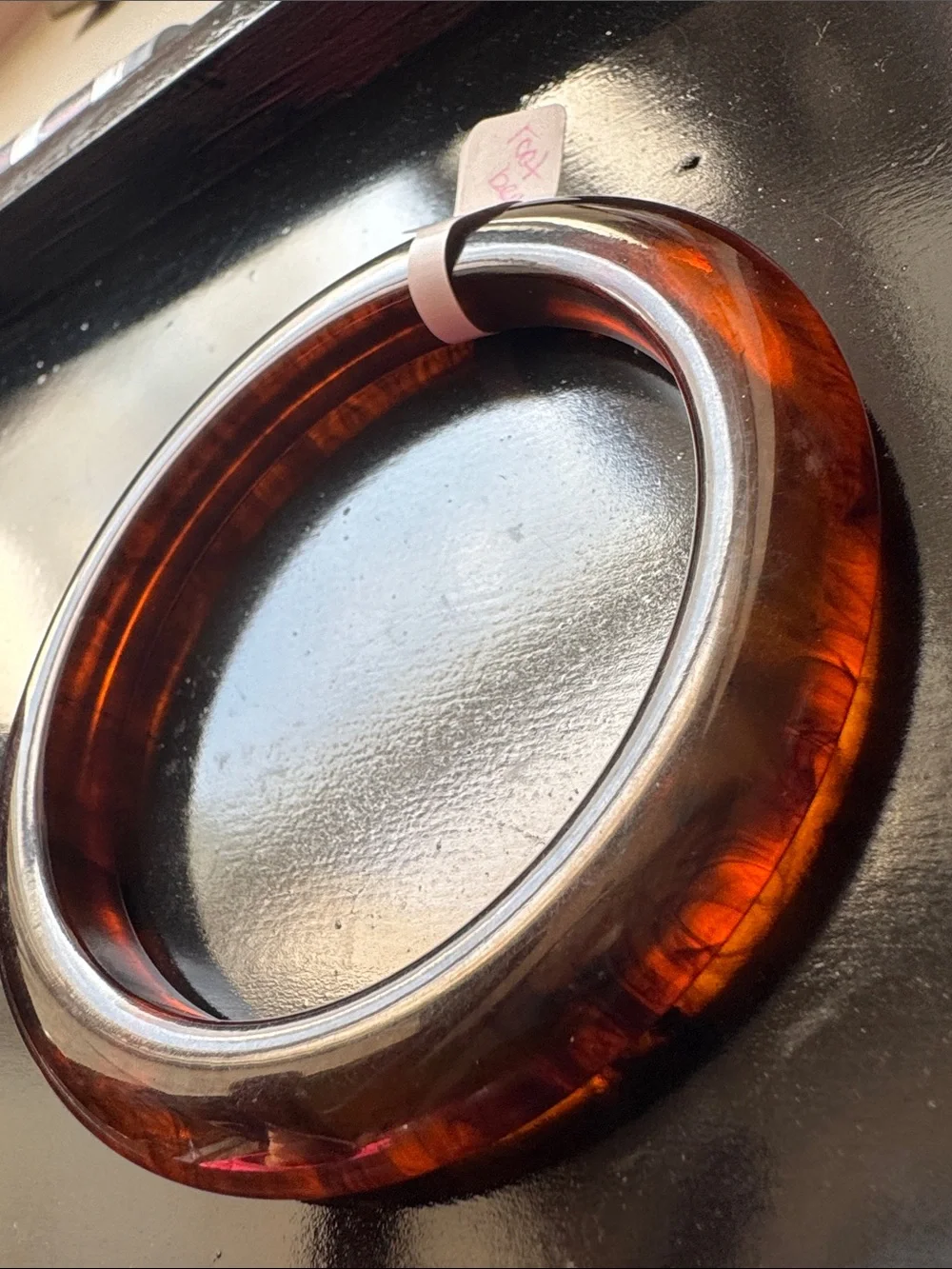 Root Beer Bakelite Bangle Bracelet